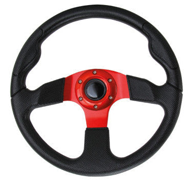 AAA Steering Wheel (With PU Sleeves) - RED