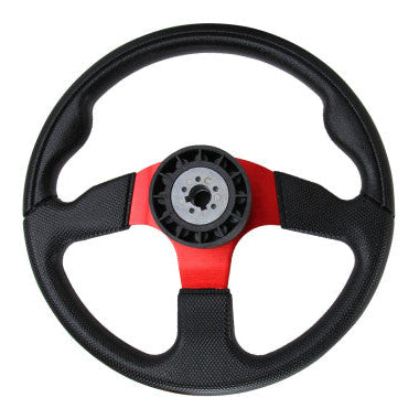 AAA Steering Wheel (With PU Sleeves) - RED