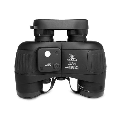 SEA NAV Binoculars, Individual Focus, 7x50, w/ Compass, Waterproof, Floating