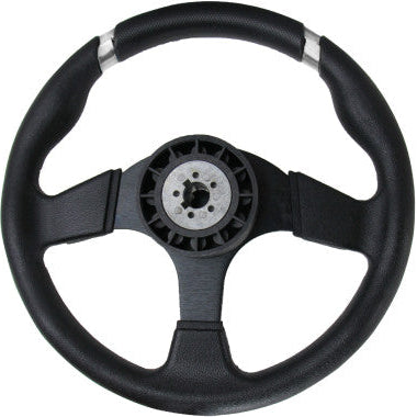 AAA Steering Wheel (With PU Sleeves) - SILVER