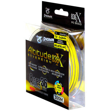 PIONEER - Altitude 836 X Sovereign Super PE Braid Fishing Line 80LB